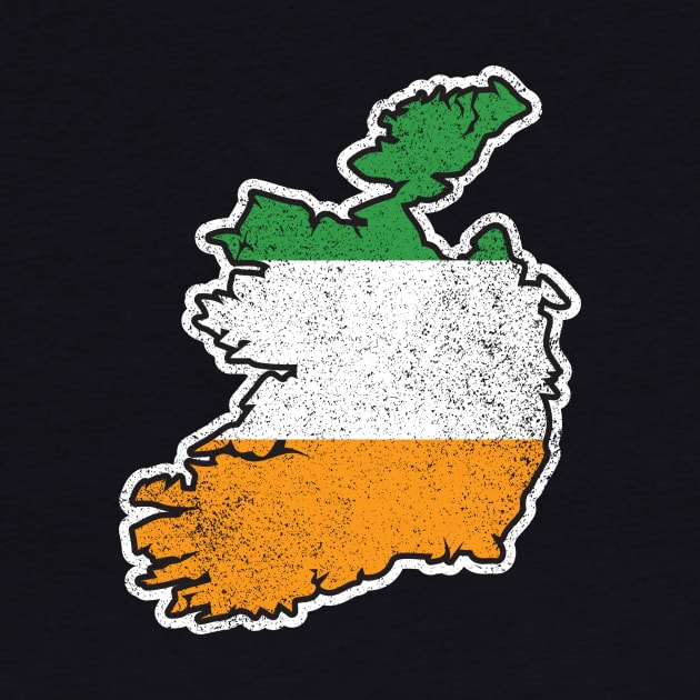 Vintage Ireland Map T-Shirt by HolidayShirts